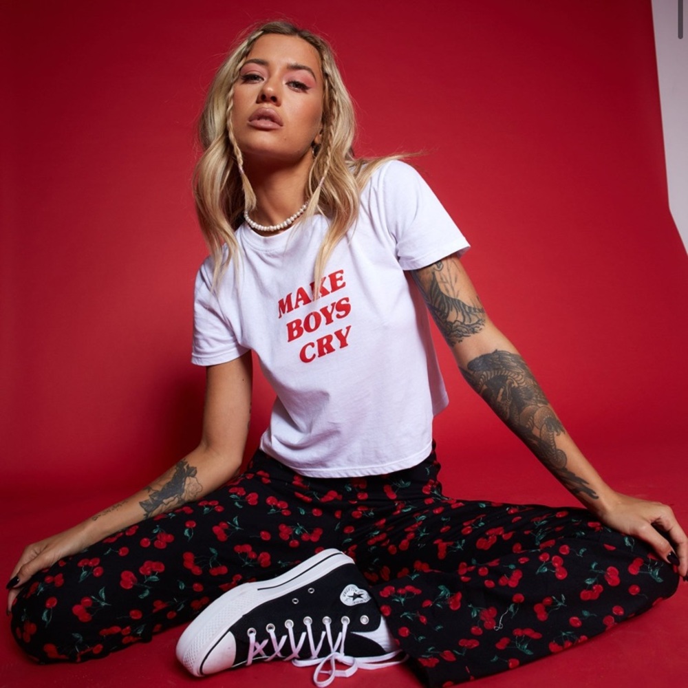 Motel Rocks Make Boys Cry Baby Tee